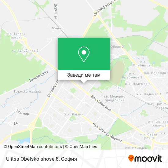 Ulitsa Obelsko shose 8 карта