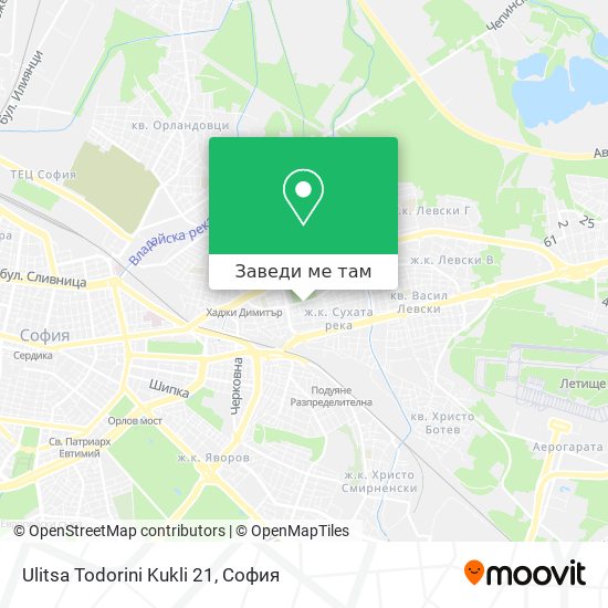 Ulitsa Todorini Kukli 21 карта