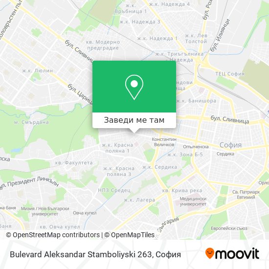 Bulevard Aleksandar Stamboliyski 263 карта