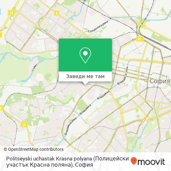Politseyski uchastak Krasna polyana (Полицейски участък Красна поляна) карта