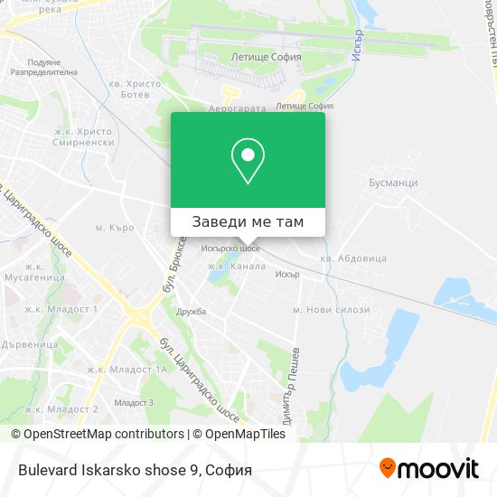 Bulevard Iskarsko shose 9 карта