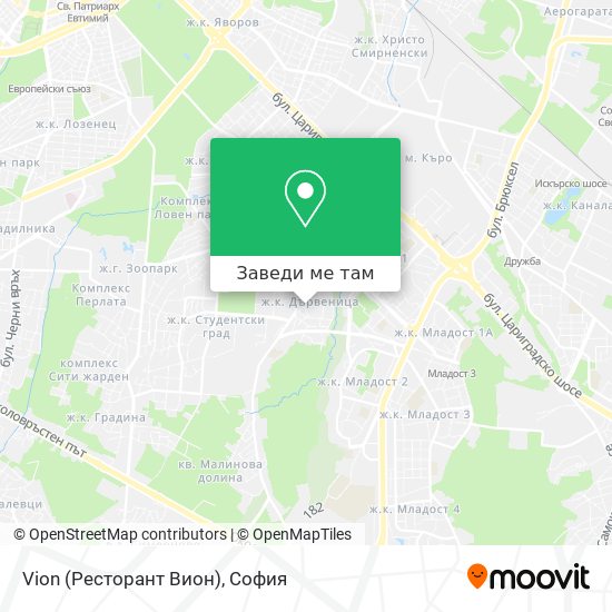 Vion (Ресторант Вион) карта