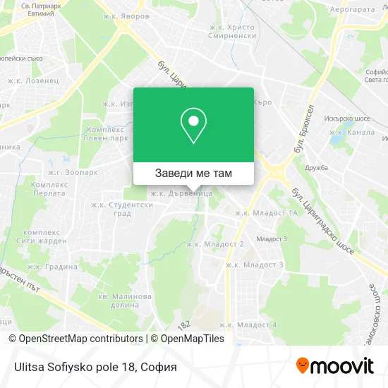 Ulitsa Sofiysko pole 18 карта