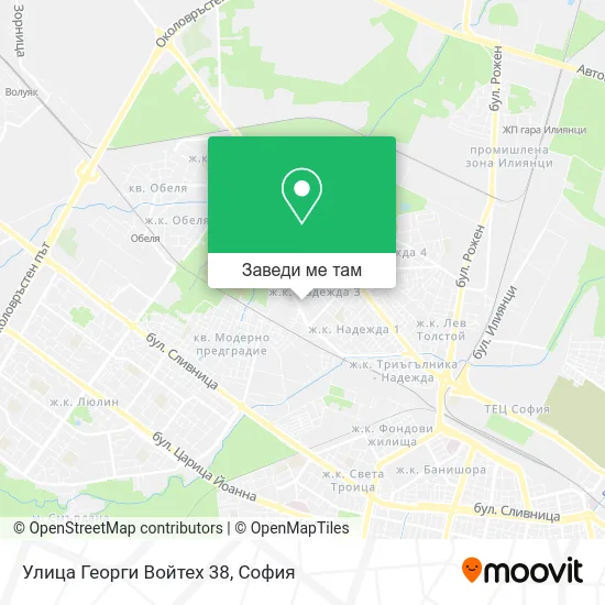 Улица Георги Войтех 38 карта