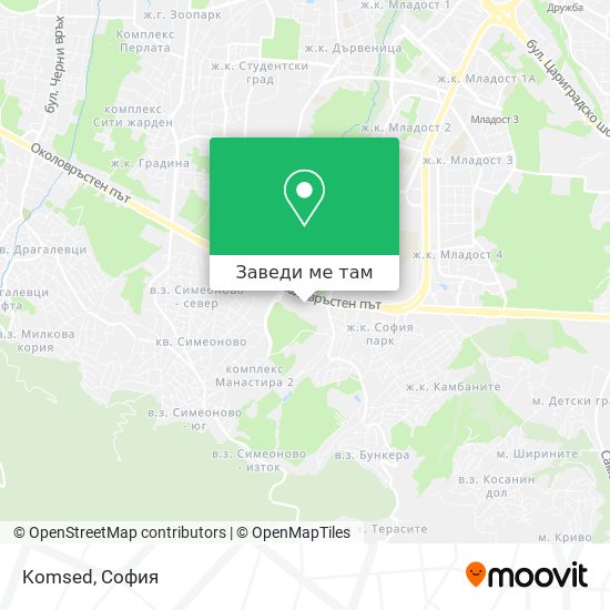 Komsed карта