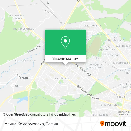 Улица Комсомолска карта