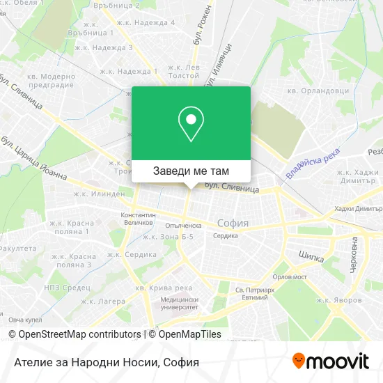 Ателие за Народни Носии карта