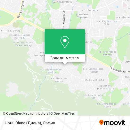Hotel Diana (Диана) карта