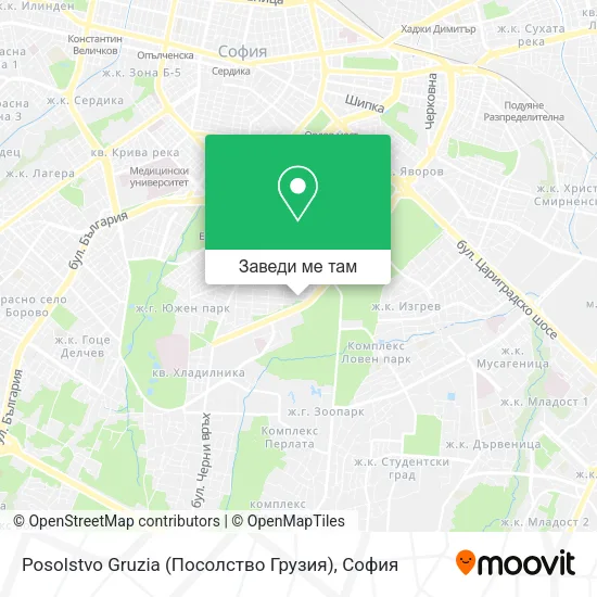 Posolstvo Gruzia (Посолство Грузия) карта