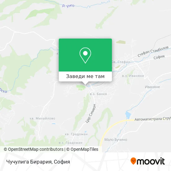 Чучулига Бирария карта