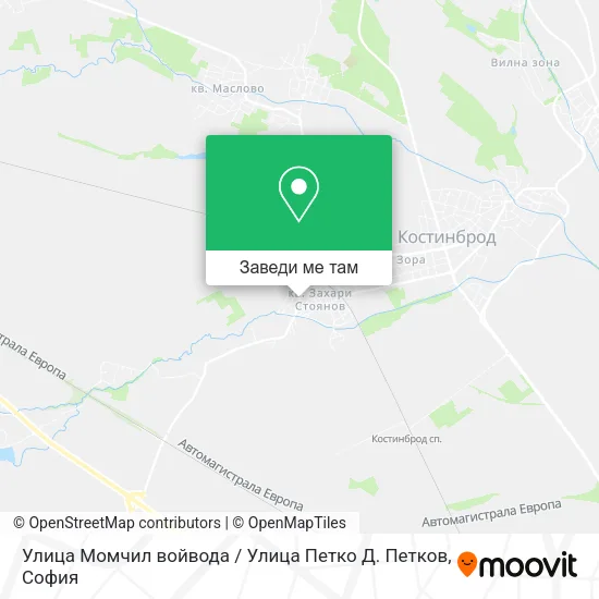 Улица Момчил войвода / Улица Петко Д. Петков карта