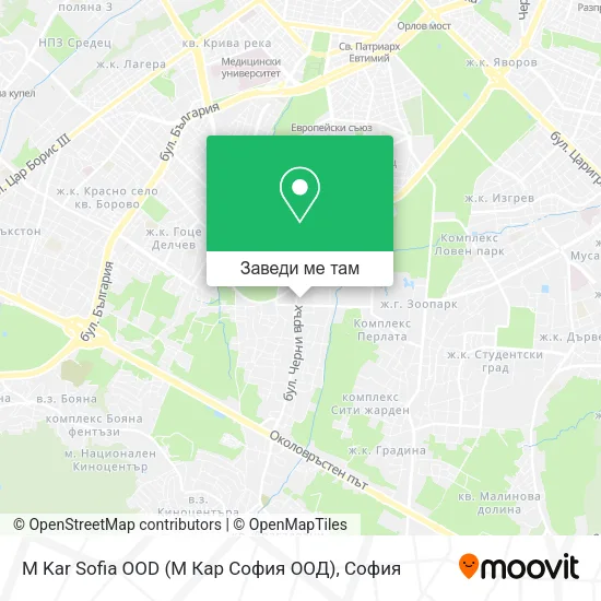 M Kar Sofia OOD (М Кар София ООД) карта