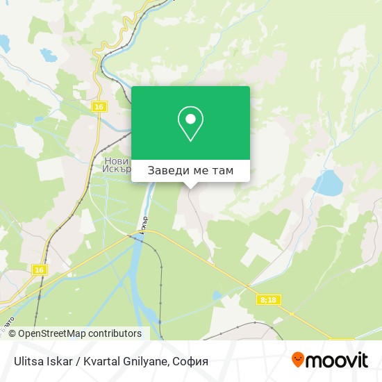 Ulitsa Iskar / Kvartal Gnilyane карта
