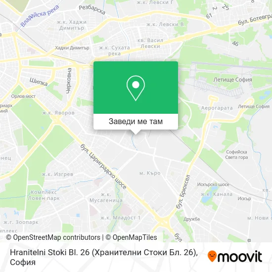 Hranitelni Stoki Bl. 26 (Хранителни Стоки Бл. 26) карта