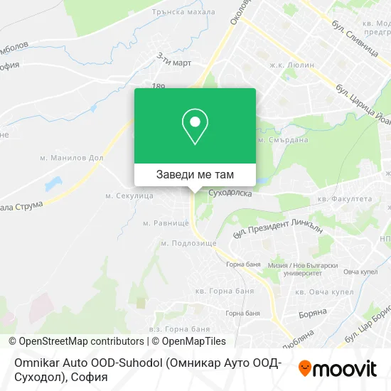 Omnikar Auto OOD-Suhodol (Омникар Ауто ООД-Суходол) карта