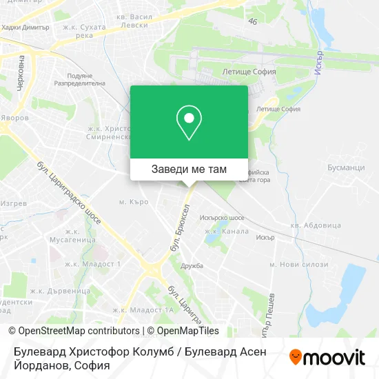 Булевард Христофор Колумб / Булевард Асен Йорданов карта