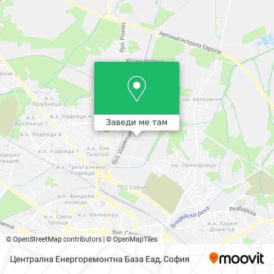 Централна Енергоремонтна База Еад карта
