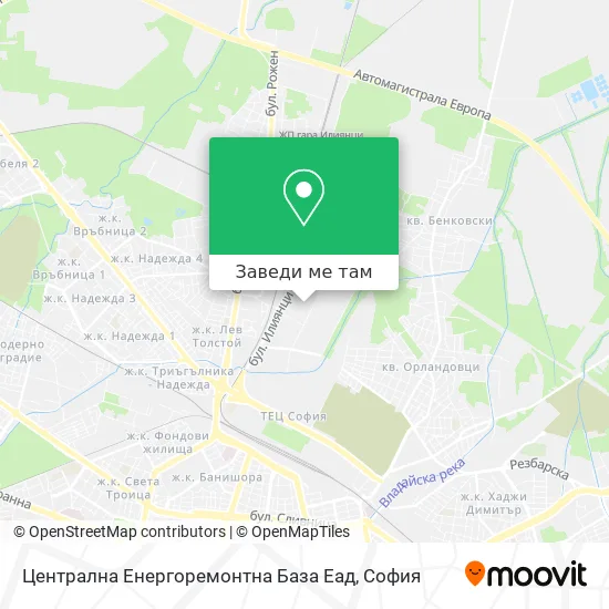 Централна Енергоремонтна База Еад карта