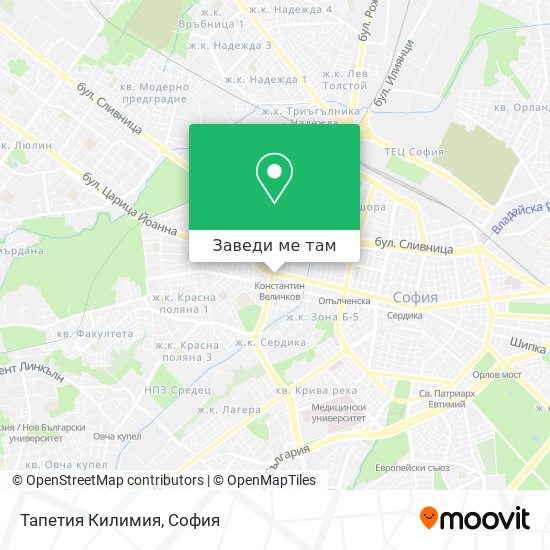 Тапетия Килимия карта