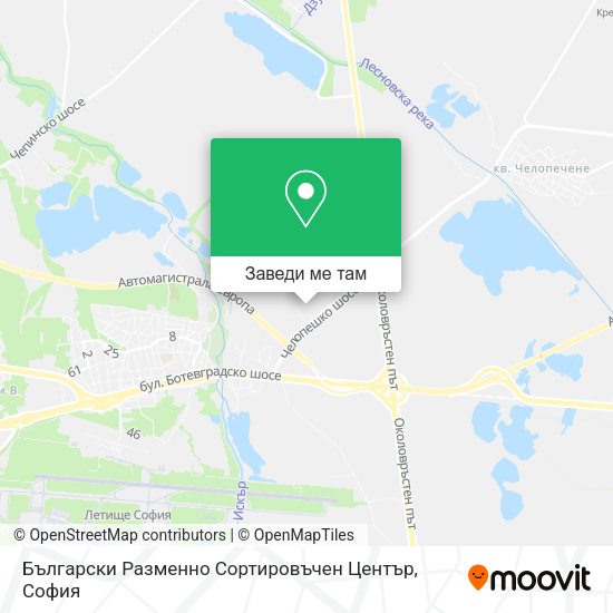Български Разменно Сортировъчен Център карта