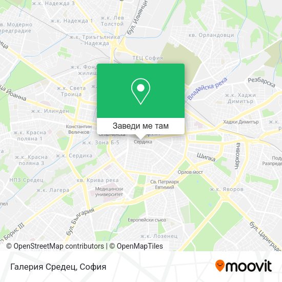 Галерия Средец карта