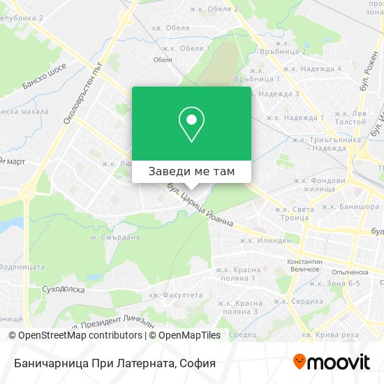 Баничарница При Латерната карта