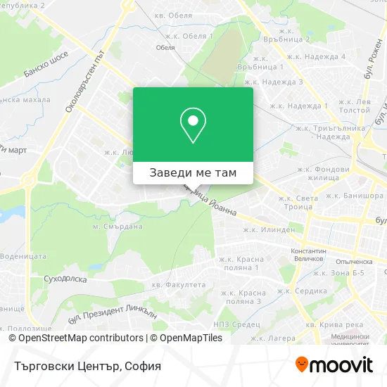 Търговски Център карта