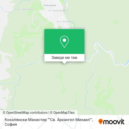 Кокалянски Манастир ""Св. Архангел Михаил"" карта