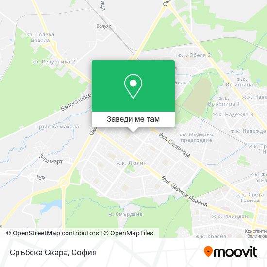 Сръбска Скара карта