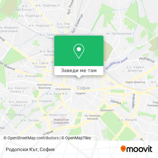 Родопски Кът карта