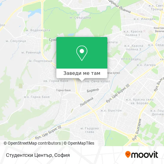 Студентски Център карта