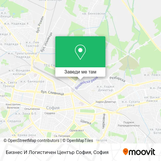 Бизнес И Логистичен Център София карта