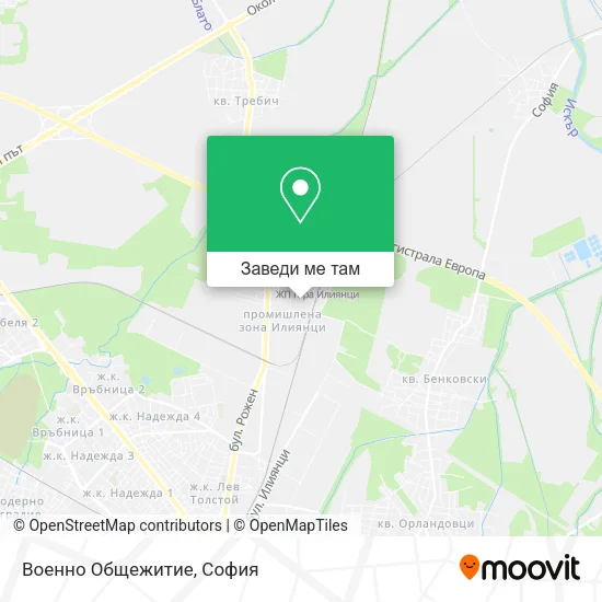 Военно Общежитие карта