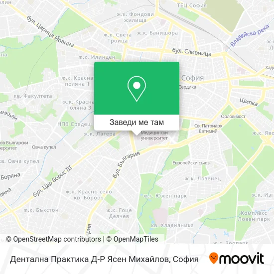 Дентална Практика Д-Р Ясен Михайлов карта