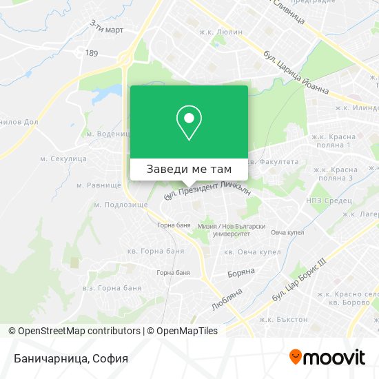 Баничарница карта