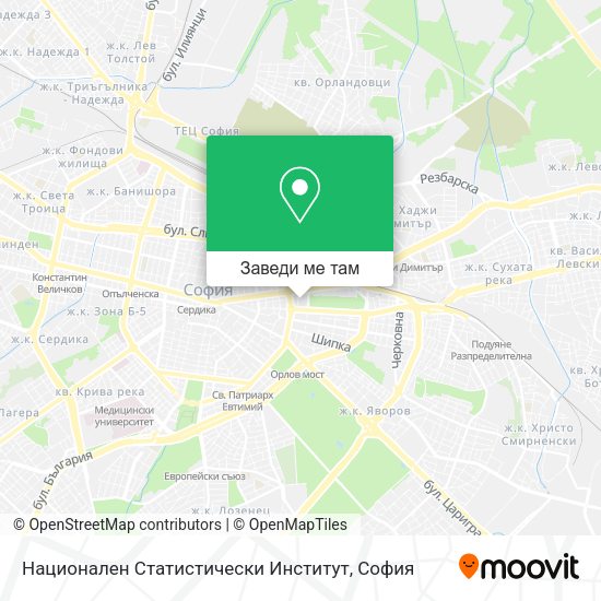Национален Статистически Институт карта