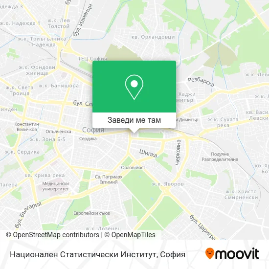 Национален Статистически Институт карта