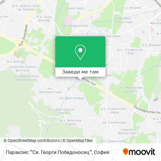 Параклис ""Св. Георги Победоносец"" карта