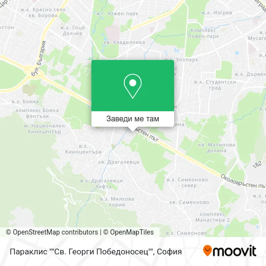 Параклис ""Св. Георги Победоносец"" карта