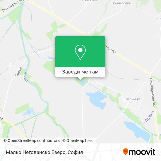 Малко Негованско Езеро карта