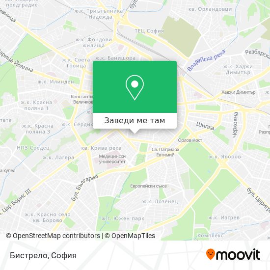 Бистрело карта