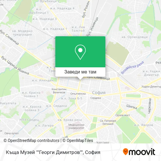 Къща Музей ""Георги Димитров"" карта