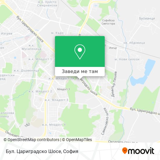 Бул. Цариградско Шосе карта