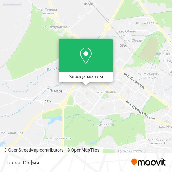 Гален карта