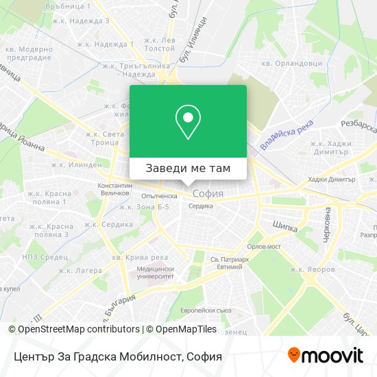 Център За Градска Мобилност карта