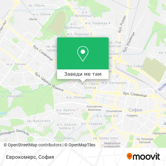 Еврокомерс карта