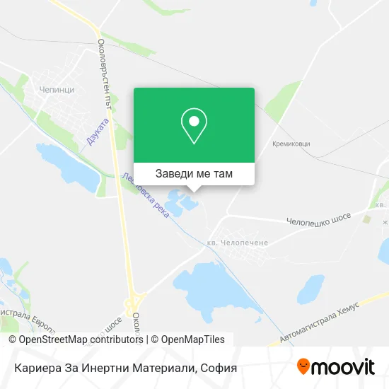 Кариера За Инертни Материали карта