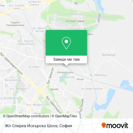 Жп Спирка Искърско Шосе карта
