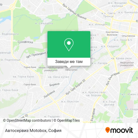 Автосервиз Motobox карта
