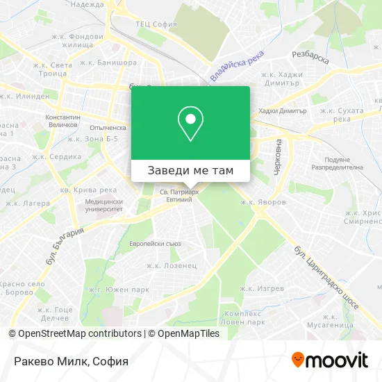 Ракево Милк карта